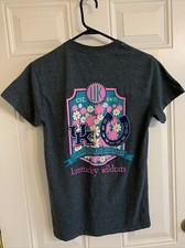 Gildan University of Kentucky Wildcats Womens Gray T Shirt Size S Short Sleeve