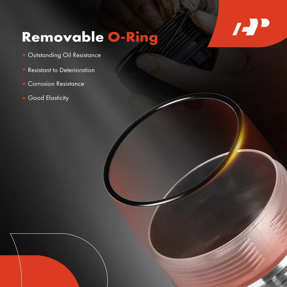 Tampa da carcaça do filtro de óleo do motor para Chevy Camaro 2010-2015 GMC Canyon 15-16 - Imagem 3 de 4