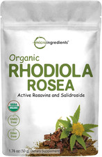 Organic Rhodiola Rosea Root Extract Powder with Active Rosavins  Salidrosides