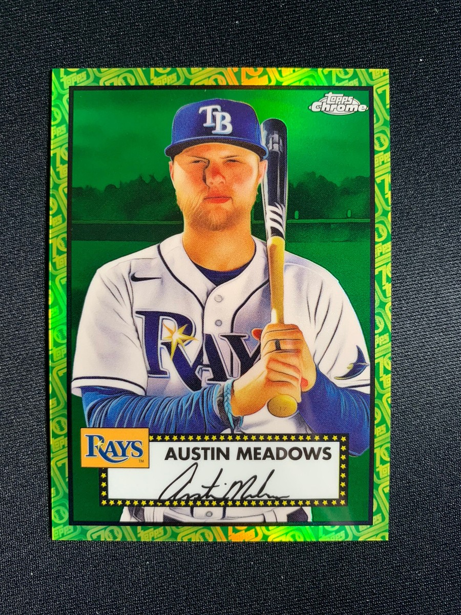 2021 Topps Chrome Platinum Anniversary Austin Meadows /99 Green Yellow  Refractor | eBay