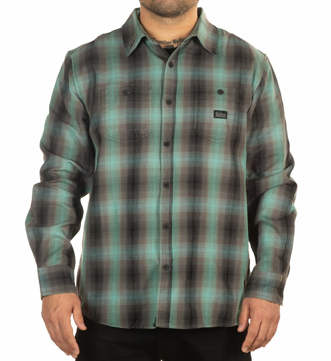 Sullen Art Collective Bolt Blue Tattoo Rockabilly Button Down