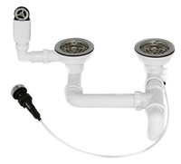 Blanco 218407 Ablaufgarnitur 2 X 3,5 Zoll Sieb Mit Ablauffernbedienung - ÜBer...