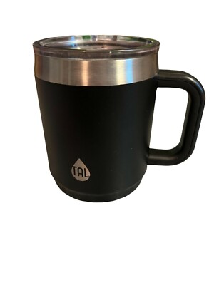 Tal black boulder mug 14 oz lidded NEW Coffee Cup