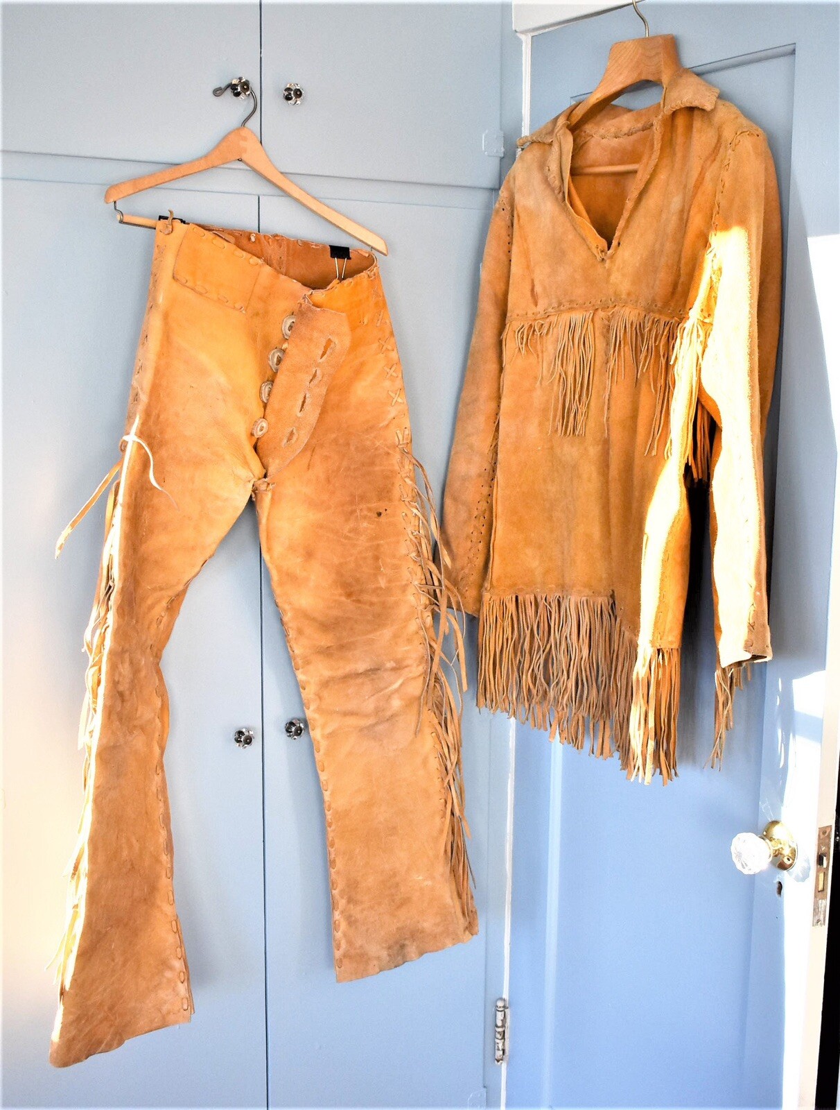 VTG Authentic Handmade Mountain Man Buckskin Rendezvo… Gem