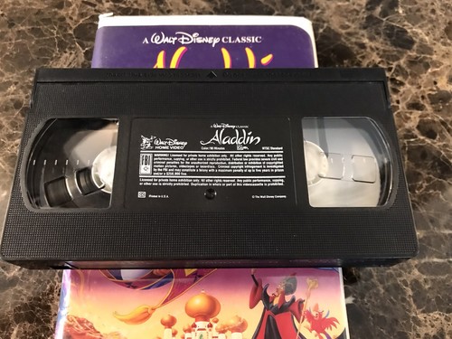 Walt Disney Classic Aladdin Black Diamond VHS Tape #1662 Print Date 08-29-93 - Imagen 5 de 9