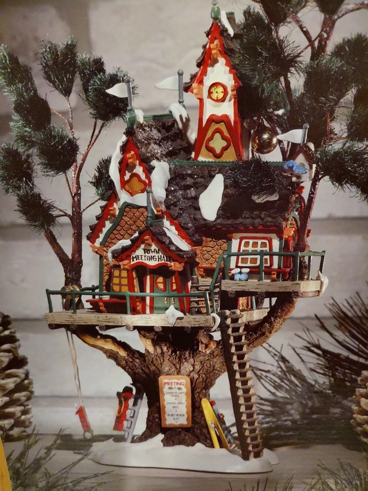 Department 56 Town Meeting Hall North Pole Woods Christmas Village #56880 New - Image 3 of 4