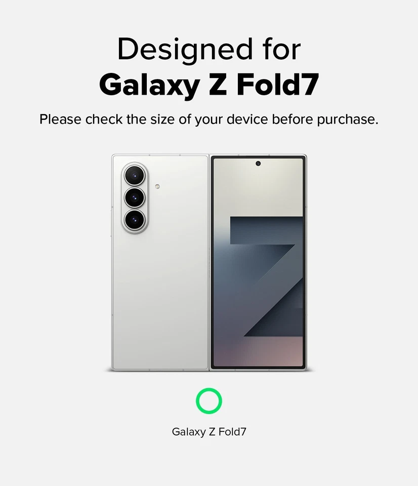 For Samsung Galaxy Z Fold7 Protector | Ringke [Cover Display Tempered Glass] 2PK - Image 3 of 4