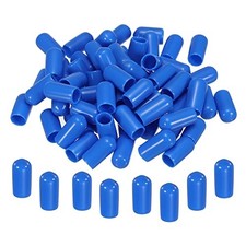 pcs Rubber End Caps Cover Vinyl Screw Thread Protector Round PVC 1/4 inch 50