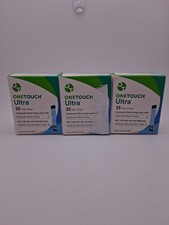 One Touch Ultra Test Strips 75ct 3x25 Count EXPIRES 9/30/2026 Sealed Boxes