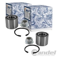 2X Vaico RADLAGER-SATZ Hinten Passend FüR Alfa Romeo 145 146 GTV Spider Fiat
