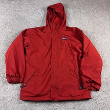 VINTAGE Patagoina Jacket Kids Extra Large 14 Red Inferno Coat Hiking Outdoors