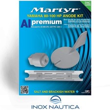 KIT ANODI YAMAHA 80-100 HP IN ALLUMINIO FUORIBORDO BARCA GOMMONE