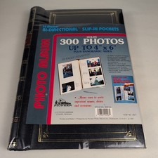 Pioneer Photo Album Navy Blue/Black Holds 300 pics Up To 4"6" Bi directional 2Ct