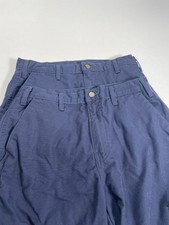 Lot of 2 Tyndale Men's Utility FR Cargo Pants Navy Color Size 32x30