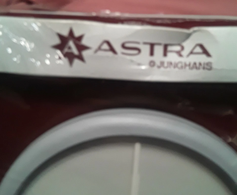 VTG NOS 1980s JUNGHANS ASTRA Quartz Postmodern  Wall Clock Pop Art Deco Germany  - Image 4 of 4