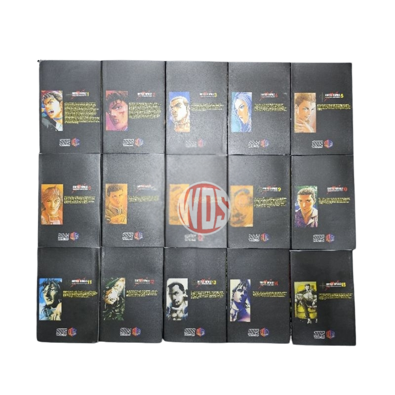 Battle Royale Manga English Version Set | Volume 1-15 (END) by