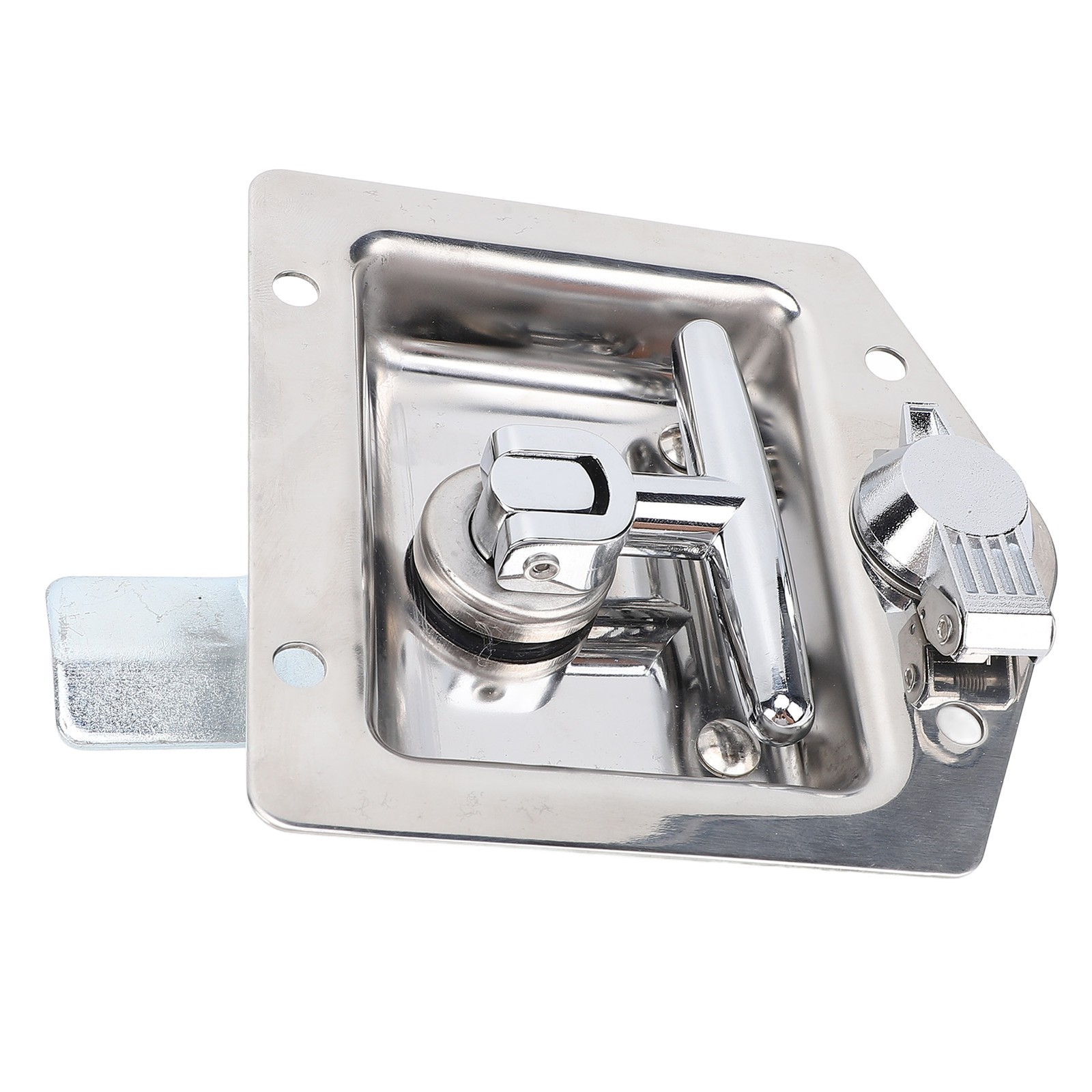 T Handle Tool Box Latch 4.9x4.9in Highly Polished Stainless Steel RV Toolbox Han
