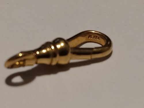 Vintage Gold Filled 1/20 12k SWIVELLING DOG CLIP Clasp for Necklace Fob