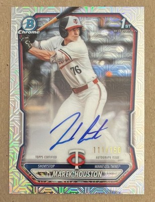 2026 Bowman - Marek Houston #CPA-MHO 1st Bowman Mojo Refractor Autograph /150