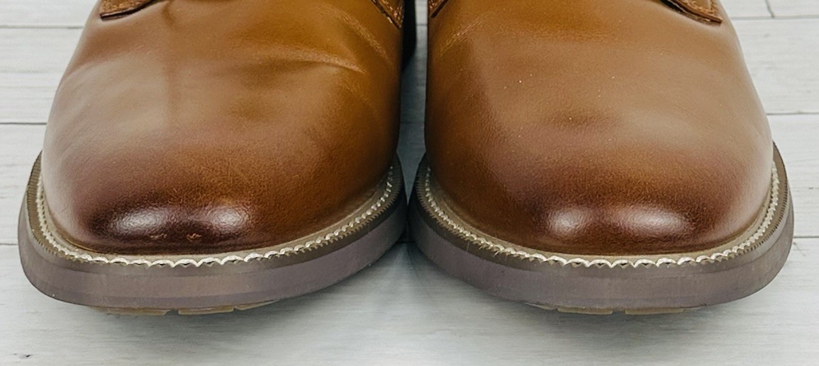 Joseph Abboud Thornton Brown Leather Plain Toe Derby Dress Shoes Size 10 Joseph Abboud J02815601 414705 Tan Thornton Plain Toe Dress  main image 2