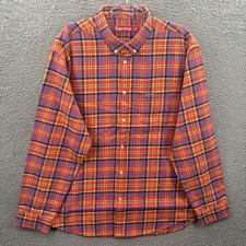 Image of FW25 Supreme Shirt Mens XL Plaid Flannel Button Up Royal Scottish Tartan Skater