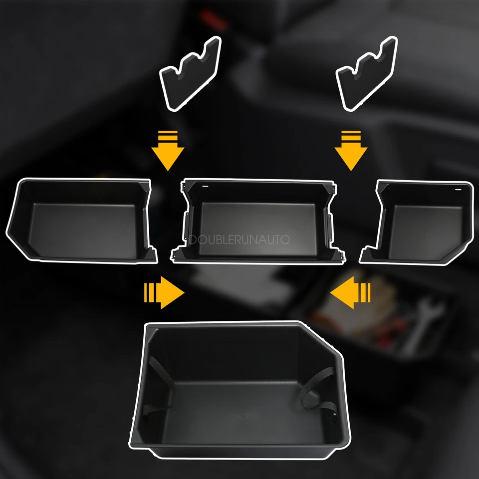 Upgraded Underseat Storage Box For 2015-2025 Ford F150 SuperCrew Crew Cab Foto 3 de 4