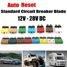 1PCS Circuit Breaker Blade Fuse 12/24V ,Resettable 5-30A Marine Automatic for
