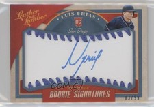 2019 Leather & Lumber Rookie Signatures Baseball Blue 3/99 Luis Urias Auto ow1