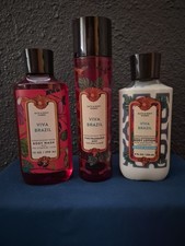 Bath and Body Works "Viva Brazil" 3pc Body Care Set: Body Wash, Mist,  Lotion