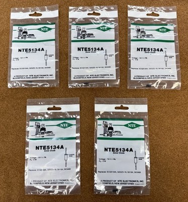 NOS NEW NTE Electronics NTE5134A Zener Diode 19V (ECG5134A) 5 Pack