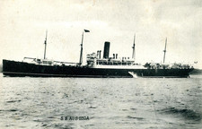 Cunard Line s four-masted AUSONIA of 1911  (ex-Thomson Line TORTONA of 1909)