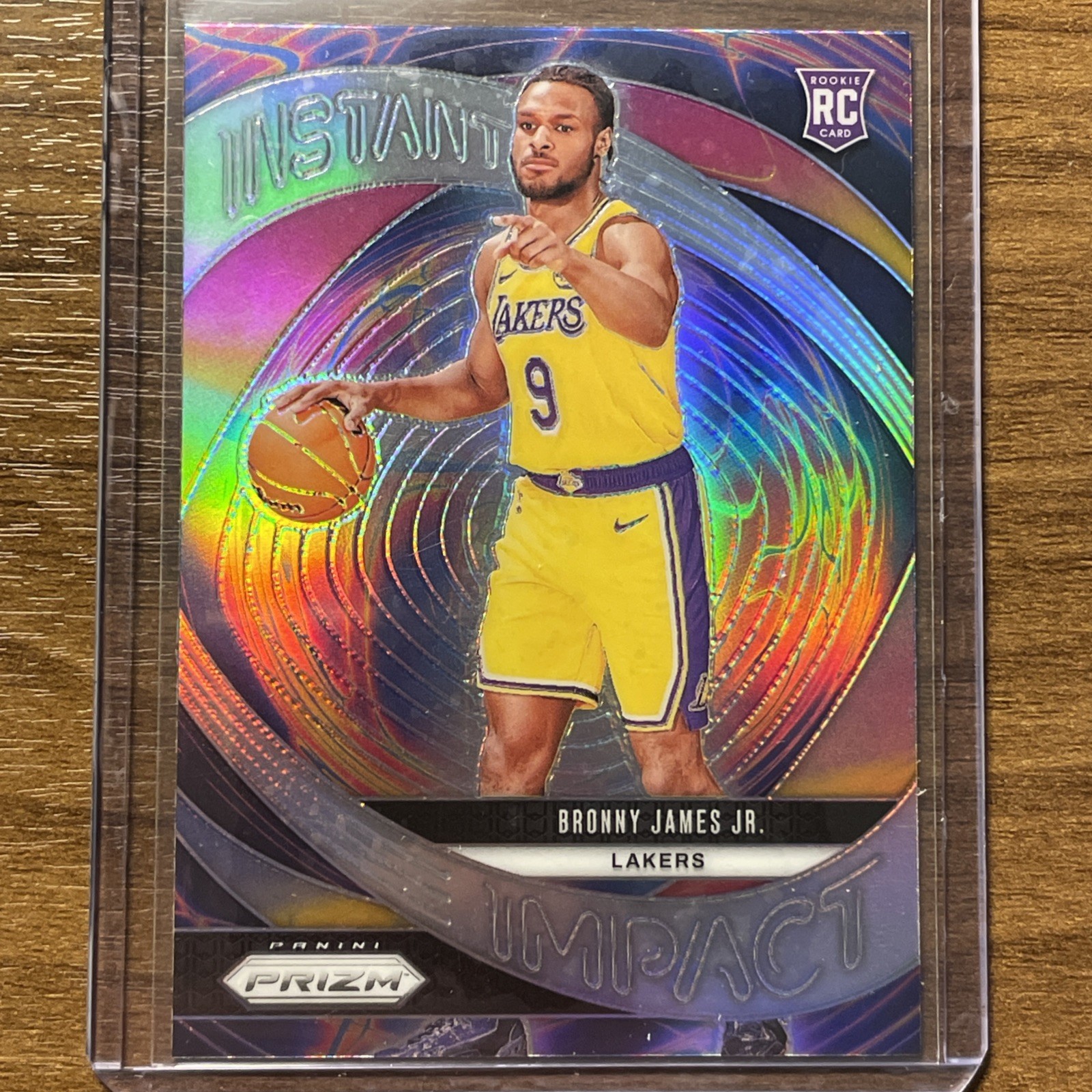 2024-25 Panini Prizm - Instant Impact Bronny James #7 Silver Prizm (RC)