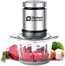 Kitchen in the box Mini Food Processor, Electric Meat Grinder & Food Chopper wit