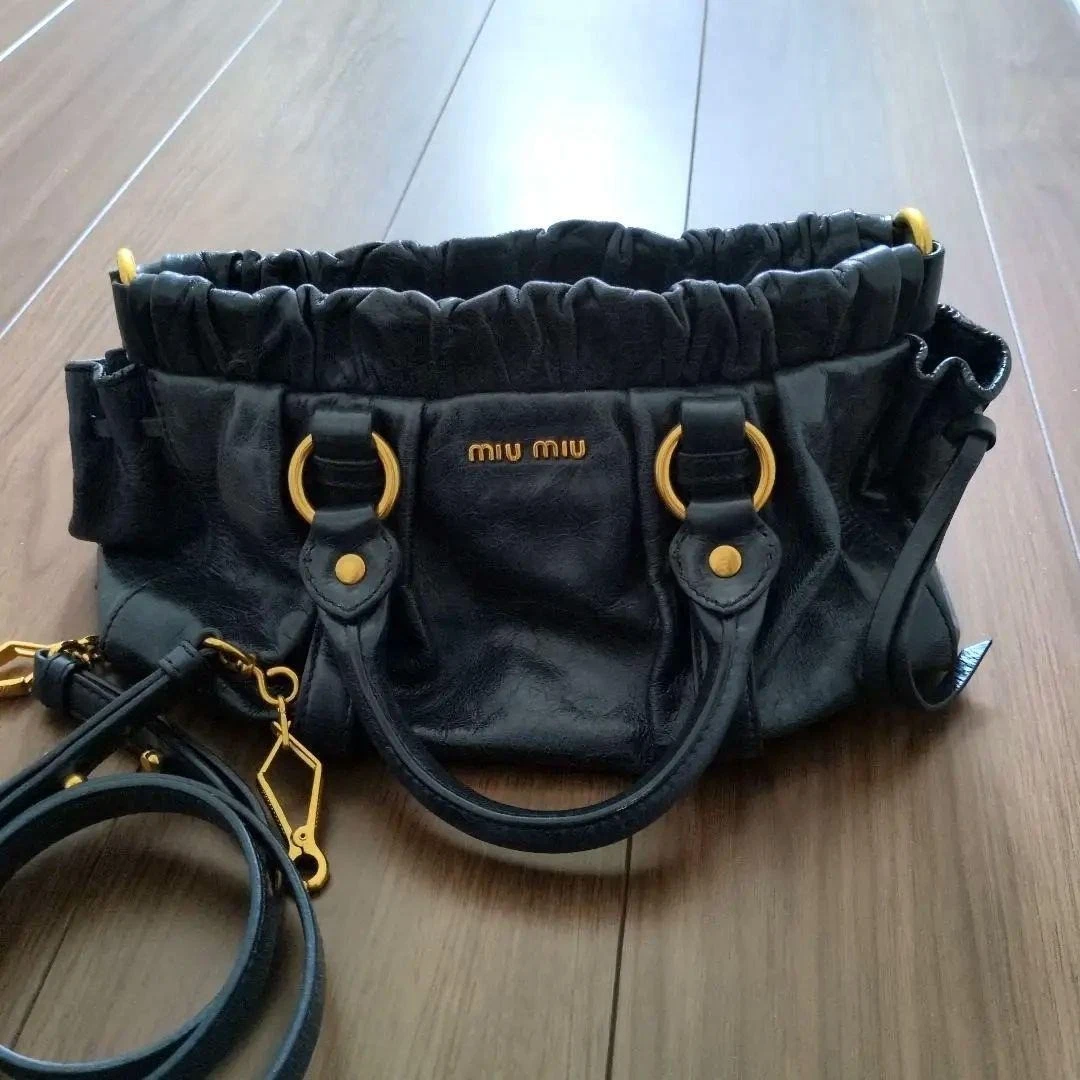 Blue Leather Exterior Miu Miu Bags & Handbags for Women for sale