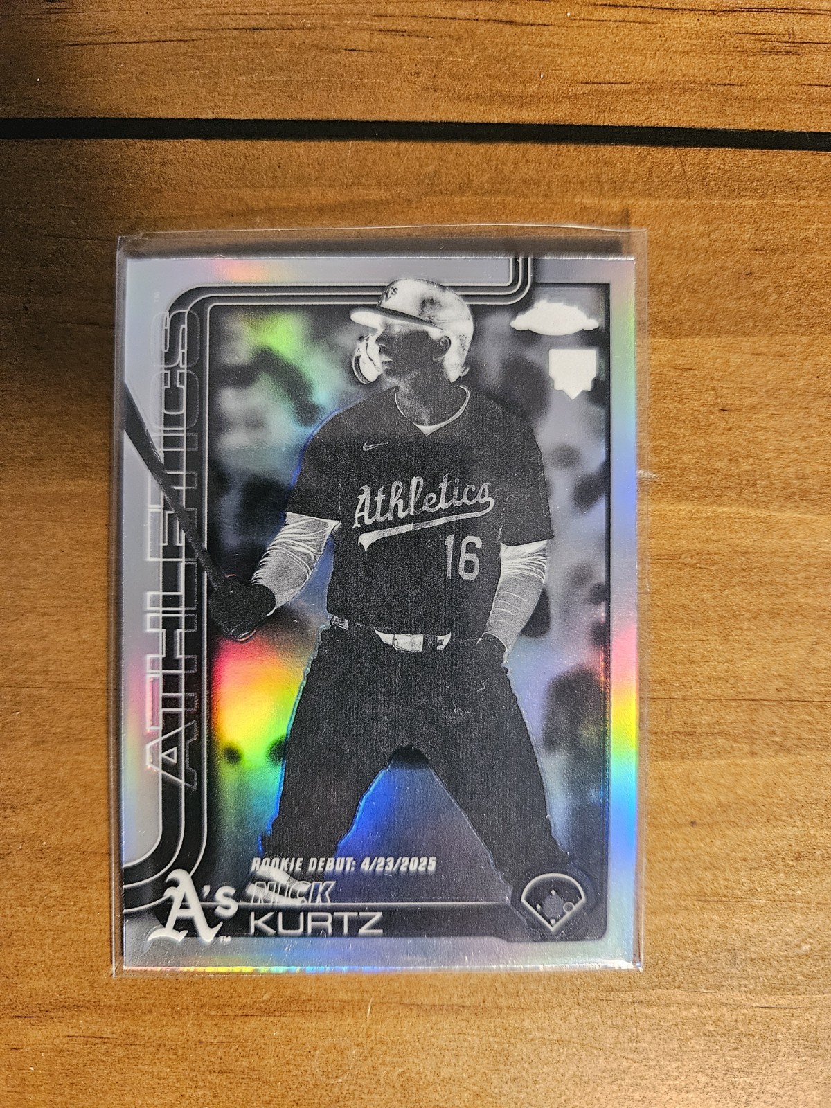 2025 Topps Chrome Update Series Negative #USC178 Nick Kurtz RC Rookie Athletics!