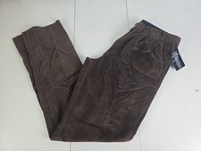 KingSize Men's 38-40 Big  Tall Expandable Waist Corduroy Pleat-Front Pants NWT