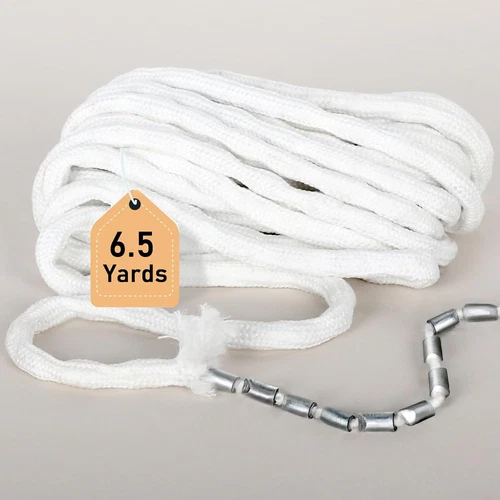 6.5Yard Curtain Weight Rope, Drapery Weights Tape, Heavy Drapery Weights for Ind - Picture 1 of 12