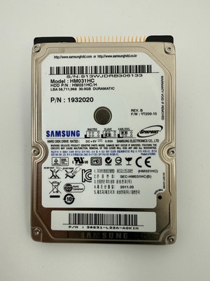 Samsung Spinpoint HM031HC 30GB 5400RPM ATA-100 8MB Cache 2.5-inch Internal HHD