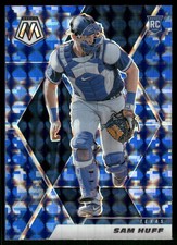 2021 Panini Mosaic #205 Sam Huff Reactive Blue