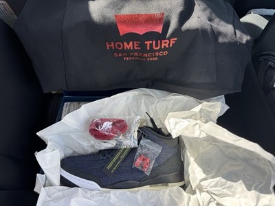 Air Jordan 3 x Levi s Size 11 DS In Hand. Exclusive Bag & Lace Locks Included