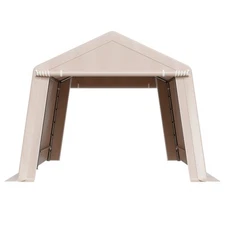 Outdoor Storage Portable Shed 10x15ft Waterproof Canopy Garage Tent 2Doors