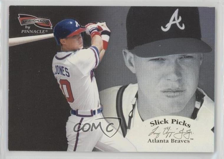 1996 Pinnacle Aficionado Slick Picks Chipper Jones #30 HOF tt7