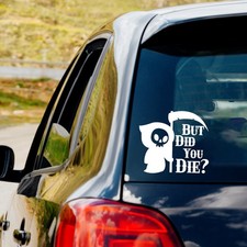 Cute Grim Reaper Scary Horror Vinyl Decal Sticker Car Truck Window Laptop Die 