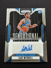 2024-25 Panini Prizm Ajay Mitchell RC Sensational Signatures #SS-AJM
