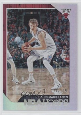 2018-19 Panini NBA Hoops Silver 174/199 Lauri Markkanen #174 l3b