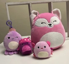 Squishmallows Assorted Plush Toys Bundle of 4