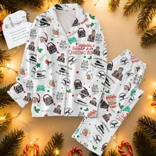 National Lampoon is Christmas Vacation Griswold Pyjama Set   Satin Pajamas for A