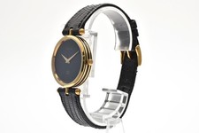 [Near MinT] Gucci 2000M Sherry Line Black Gold Quartz Unisex Watch from Japan
