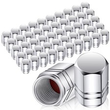 50 Pcs Tire Valve Stem Caps - Universal Fit Hexagon Aluminum Alloy Tire Valve