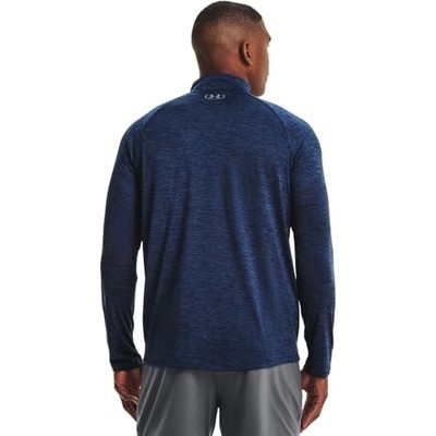 UNDER ARMOUR MEN'S TECH 2.0 ½ ZIP - SIZE: MEN M - ACADEMY BLUE/STEEL